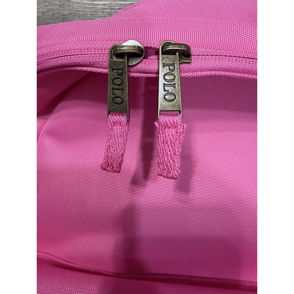 Polo Ralph Lauren Polo Bear Backpack Ail Baja Pink Embroidered - Picture 11 of 14